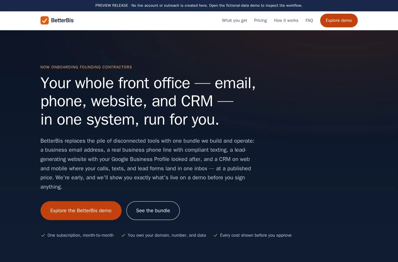 BetterBis small-business operations website